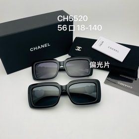 CHANEL CH5520 黑金 黑銀 size：56口18-140