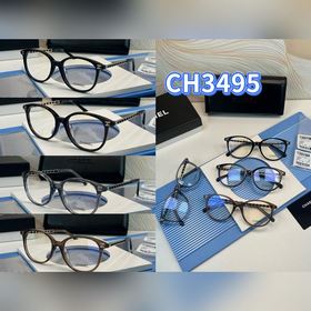 CHANEL 香奈兒 CH3495 尺碼：53口17-145 鍊條包皮鏡腿 素顔