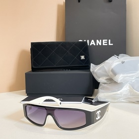 CHANEL 香奈兒 6057 圖案雙色鏡腿鏡框 高品質闆材貓眼形連體鏡片時尚太