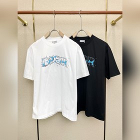 Dior迪奧 砸鍋賣鐵都要上的新款新款原單男士休閑短袖 高端定制 高端版本 時尚