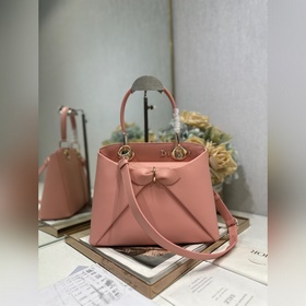 頂級原單 Dior 2026 春夏新品#蝴蝶結手提包 粉色 新設計的輪廓與造型，
