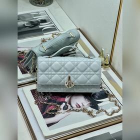 頂級原單爆款 6452 Lady Dior 藤格紋手拿包 21cm
