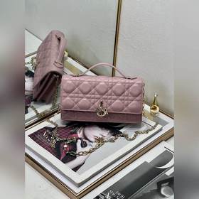 頂級原單爆款  6452 Lady Dior 藤格紋手拿包 21cm