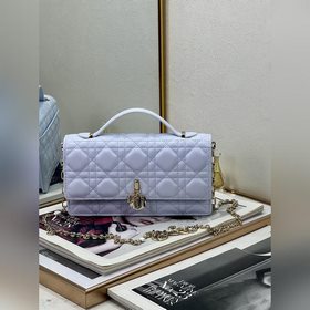 頂級原單爆款 6452 Lady Dior 藤格紋手拿包 21cm