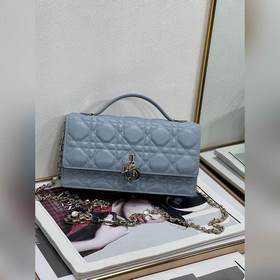 頂級原單爆款 6452 Lady Dior 藤格紋手拿包 21cm