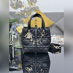 頂級原單 Dior Toujours 新款小號豎版土著包，自帶幸運挂鍊，采用牛