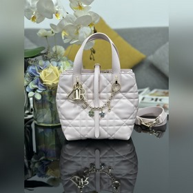 頂級原單 Dior Toujours 新款小號豎版土著包，自帶幸運挂鍊，采用牛