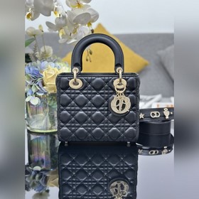 頂級原單 Lady Dior My 四格羊皮鑽石扣，内裡配羊筋，配三枚新款點鑽