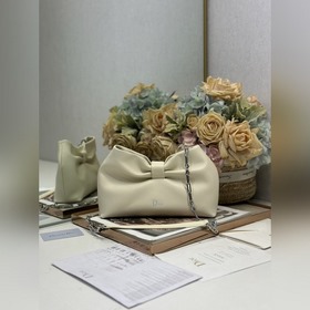 頂級原單Dior-LAMBSKIN 2026春夏 新款手袋 米色 銀鍊 LAMB
