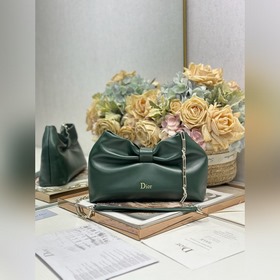 頂級原單Dior-LAMBSKIN 2026春夏 新款手袋 綠色 淺金鍊 LAM