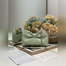 頂級原單Dior-LAMBSKIN 2026春夏 新款手袋 牛油果綠 淺金鍊 L