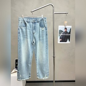 FENDI芬迪 砸鍋賣鐵都要上的新款新款休閑牛仔闊腿褲 高端版本 專櫃定制面料