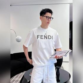 芬迪#FENDI 2026春夏新款首發專櫃最新款短袖圓領T恤 高端訂制 設計前衛