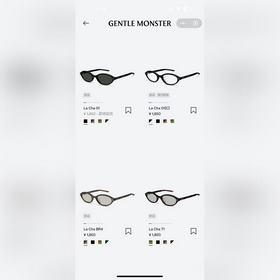 GENTLE MONSTER 超輕GM新品LA CHA 凹造型設計 size：5