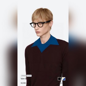 GENTLE MONSTER 超輕GM新品VON 凹造型設計 size：46-2