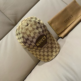 Gucci(古奇)新款原單棒球帽，Gucci燙金，專櫃最新款，1：1開模訂制，正