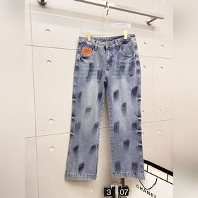 GUCCI 古奇 男士時尚潮流大褲腳牛仔褲，官宣畫冊海報穿搭款！ 客供高級進口的