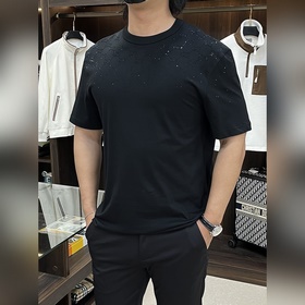Gucci 古奇 GG新款飾仿水晶針織棉T恤， GG帆布，平紋針織面料，針織棉和