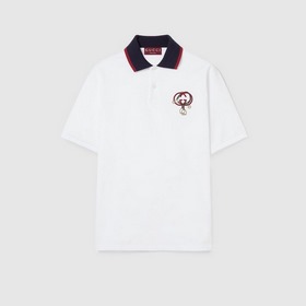 GUCCI 古馳2026新款撞色領羊毛雙面珠地POLO衫 甄選羊毛雙面珠地面料，