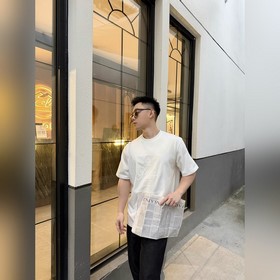 GUCCI 26SS圓領套頭膠漿印花柔軟針織棉T恤 正品6400購入 32支國潮