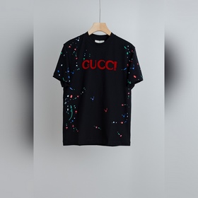 Gucci古馳2026SS時尚潮人必備男士休閑圓領短袖T恤衫#選用客供進口100