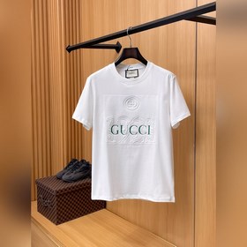 古馳 Gucci26春夏新品專櫃首發最新款短袖圓領T恤 高端訂制 設計前衛時尚！
