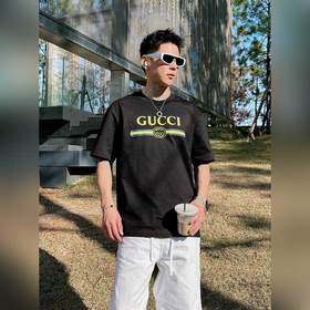 GUCCI 2026春夏新款首發專櫃最新款短袖圓領T恤 高端訂制 設計前衛時尚