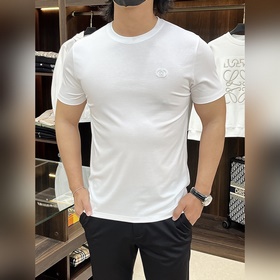 年後新款！主推 Gucci 古馳 春季新款短袖 純棉圓領短袖T恤，植絨印花，純