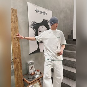 古馳#GUCCI 2026春夏新款首發專櫃最新款短袖圓領T恤 高端訂制 設計前衛