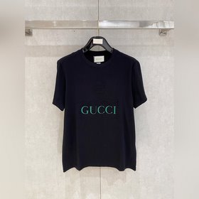 古馳Gucci26春夏新品專櫃首發最新款短袖圓領T恤 高端訂制 設計前衛時尚！品