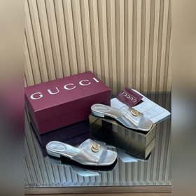 [新款出貨]GuCCl高端精品， 2046春夏Signora系列 新款低跟涼鞋