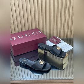 [新款出貨]GuCCl高端精品， 2046春夏Signora系列 新款低跟涼鞋