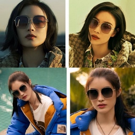 GUCCI 古馳 官網新品 馬銜扣系列金屬墨鏡 不規則多邊形設計 男女同款太陽眼