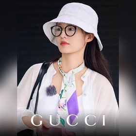 Gucci古馳眼鏡框李沁同款女時尚圓形闆材琺琅近視眼鏡架GG1885OA