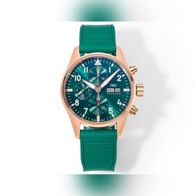 TWS新品 紅金綠盤絕美配色 IWC萬國飛行員新款IW388110 1.腕表采用