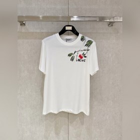羅意*LOEWE 春夏新款首發專櫃最新款短袖圓領T恤 手繪高端訂制 設計前衛時尚