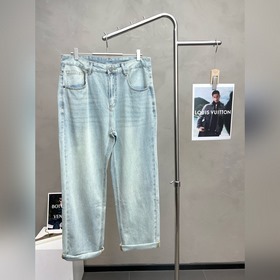 Louis Vuitton路易威登 砸鍋賣鐵都要上的新款新款休閑牛仔闊腿褲 高端