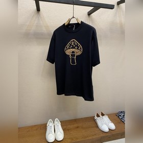 LV 蘑菇嵌花圓領套頭短袖T恤 正品8950購入開發 60支雙股高品精疏棉紗