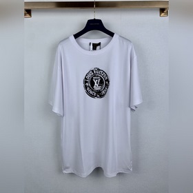LOUIS VUITTON 路易 LV 26SS印章棉質針織圓領短袖T恤 正品7