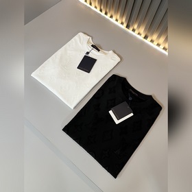 Louis Vuit*on 2026春夏路易家族輕奢Monogram印花工藝短袖