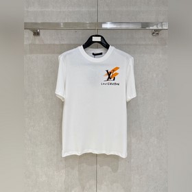 路易威*LV 春夏新款首發專櫃最新款短袖圓領T恤 手繪工藝 高端訂制 設計前衛時