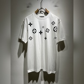 Louis Vuit*on 2026春夏路易家族輕奢Monogram印花工藝短袖