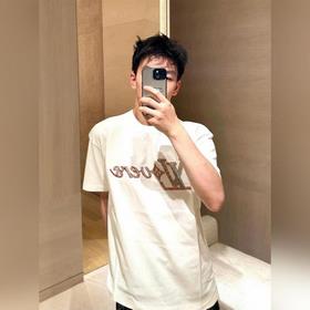 LOUIS VUITTON路易 LV 26SS串珠字母短袖T恤 正品12200購