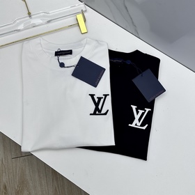 LV路易威登 2026春夏新款高端刺繡短袖 官網同款T恤 雙紗純棉面料 多元化搭