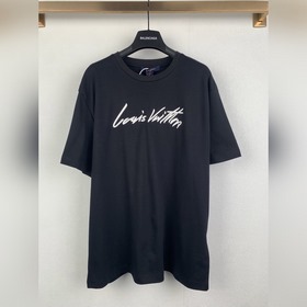 LOUIS VUITTON 路易LV 26SS手寫體标識棉質短袖T恤 正品710