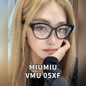 Miu Miu ：omu 05xvf 微微上揚的貓眼鏡框 輪廓顴骨線條 收 得精