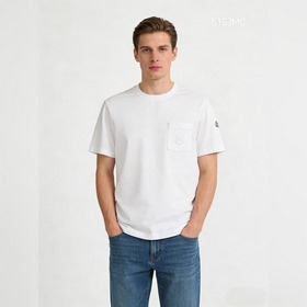 MONCLER，蒙口2026新款奢簡之選，彪馬棉口袋T恤，勾勒高階男士型格，采用