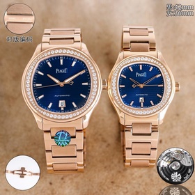 TW伯爵超薄PIAGET POLO系列情侶對表，人稱小鹦鹉螺！(伯爵情侶皮帶款)