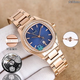 TW伯爵超薄PIAGET POLO系列情侶對表，人稱小鹦鹉螺！(伯爵情侶皮帶款)