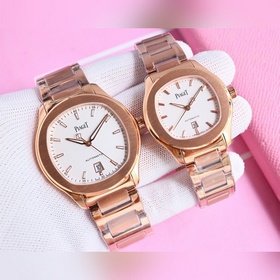 TW伯爵超薄PIAGET POLO系列情侶對表，人稱小鹦鹉螺！(伯爵情侶皮帶款)